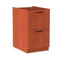 Office Filing Cabinets & Shelves | Alera ALEVA542822MC 15.63 in. x 20.5 in. x 28.5 in. Valencia Series 2-Drawer Full File Pedestal - Medium Cherry image number 1