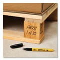 Permanent Markers | Avery 29840 Fine Bullet Tip MARKS A LOT UltraDuty Permanent Markers - Black (12/Box) image number 4