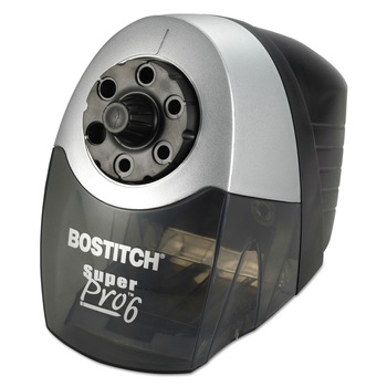 Bostitch EPS12HC Super Pro 6 6.13 x 10.69 x 9 AC-Powered Commercial Electric Pencil Sharpener - Gray/Black