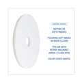 Just Launched | Boardwalk BWK4016WHI 16 in. Diameter Polishing Floor Pads - White (5/Carton) image number 6