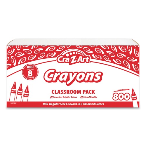 Arts & Crafts Supplies | Cra-Z-Art 740031 Crayons - Assorted Colors (800/Pack) image number 0