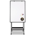 White Boards | MasterVision EA49145016 29-1/2 in. x 74-7/8 in. Creation Station Magnetic Dry Erase Board - Black Frame image number 8
