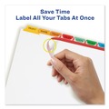 Back to School Sale | Avery 11407 11 in. x 8.5 in. 8-Tab Color Tabs Print and Apply Index Maker Clear Label Dividers - White (1-Set) image number 3