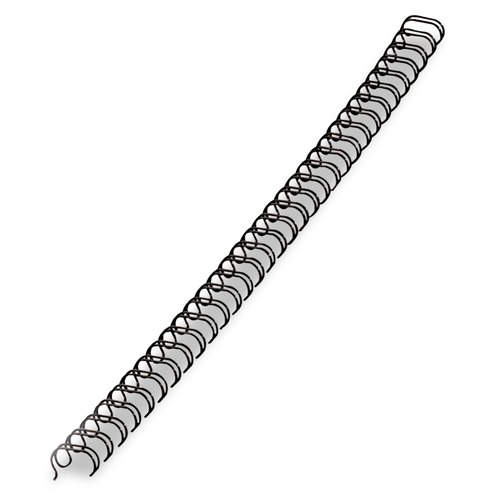 Binding Spines & Combs | Fellowes Mfg Co. 5255201 0.31 in. Diameter 50 Sheet Capacity Wire Bindings - Black (25/Pack) image number 0