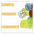 Pencil Sharpeners | TPG Creations ESN-51301 1.5 x 1.75 Eisen Two-Hole Pencil Sharpener - Randomly Assorted Barrel and Lid Colors image number 2