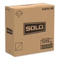  | SOLO TLP316-0007 Traveler Cappuccino Style Dome Lid for 10 oz. to 24 oz. Cups - White (100/Pack, 10 Packs/Carton) image number 5