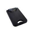 Clipboards | Saunders 00534 0.5 in. Clip Capacity DeskMate II with Calculator, Holds 8.5 x 11 Sheets - Black image number 1
