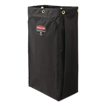 CLEANING CARTS | Rubbermaid Commercial 2202530 10.5 in. x 16.8 in. x 33 in. 30 Gallon Fabric Cleaning Cart Bag for Rubbermaid Commercial Housekeeping and Janitorial Carts - Black (4/Carton)