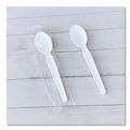 Cutlery | Boardwalk BWKSOUPWHPS Heavyweight Wrapped Polystyrene Soup Spoon Cutlery - White (1000/Carton) image number 7