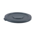 Just Launched | Boardwalk 1868182 Plastic Round Flat-Top Lid for 32 gal. Waste Receptacles - Gray image number 0
