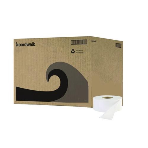  | Boardwalk SOD410320 3.2 in. x 525 ft. 2 Ply Septic Safe Jumbo Roll Bathroom Tissue - White (12/Carton) image number 0