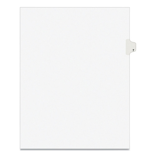 Dividers & Tabs | Avery 11917 11 x 8.5 Avery Style Preprinted Legal Exhibit Side 10-Tab Index Dividers - White (25/Pack) image number 0