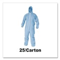 Safety & First Aid | KleenGuard 45353 A65 Zipper Front Flame-Resistant Coveralls - Large/Blue (25/Carton) image number 4