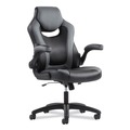 Office Chairs | Basyx BSXVST911 9-One-One High-Back Racing Style Chair with Flip-Up Arms and 225-lb. Capacity - Black/Gray image number 0