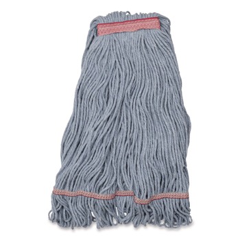 Carlisle 369423B14 43 x 6 x 3 Looped-End Cotton Mop - Medium/Red