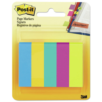 Post-it 670-5AU Page Flag Markers - Assorted Colors (500/Pack)