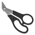 Arts & Crafts Supplies | Westcott 13402 8 in. Long 3.5 in. Cut Length Value Line Stainless Steel Shears Value Pack - Crane-Style Black Handle (3/Pack) image number 3