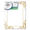 Copy & Printer Paper | Geographics 49951 Award Certificates, 8.5 x 11, White with Gold/White Star Border, 25/Pack image number 1