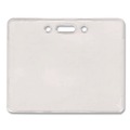 Label & Badge Holders | Advantus 75450 3.75 in. x 3 in. Holder 3.5 in. x 2.25 in. Insert Horizontal Proximity ID Badge Holders - Clear (50/Pack) image number 1