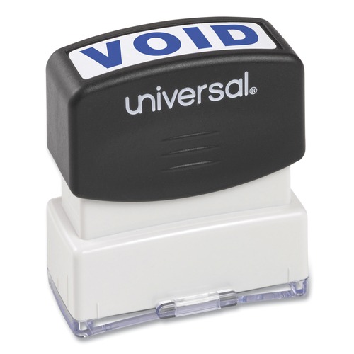 Just Launched | Universal UNV10071 Pre-Inked Void Message Stamp - Blue Ink image number 0