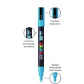 Back to School Sale | uni-ball PC3M8C Fine Bullet Tip Water-Based Paint Markers - Assorted Colors (8/Pack) image number 5