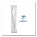 Cutlery | Boardwalk BWKSOUPWHPS Heavyweight Wrapped Polystyrene Soup Spoon Cutlery - White (1000/Carton) image number 8