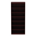 Office Filing Cabinets & Shelves | Alera ALEVA78436MY 35.63 in. x 11.81 in. x 83.86 in. Valencia Series 7-Shelf Square Corner Bookcase - Mahogany image number 0
