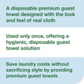 Cleaning Cloths | Tork 716001 1-Ply 11.5 x 17 LinStyle Valet Guest Towel - White (5/Carton) image number 3