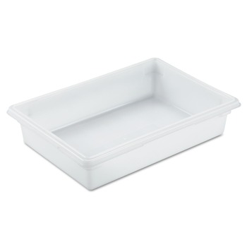 Rubbermaid Commercial FG350800WHT 8.5 Gallon 26 in. x 18 in. x 6 in. Food Tote Boxes - White