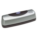 Just Launched | Swingline A7074515 Electric/Battery 15-Sheet Three 9/32 in. Hole Portable Desktop Punch - Silver/Black image number 1