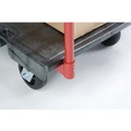 Mailroom Equipment | Rubbermaid Commercial FG443600BLA 24 in. x 48 in. 2000 lbs. Capacity Heavy-Duty Platform Truck Cart - Black image number 1