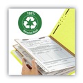 File Folders | Smead 14064 2 in. Expansion Recycled Pressboard 6-Fastener Classification Folders - Letter Size/Yellow Exterior (10/Box) image number 4