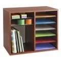 Office Filing Cabinets & Shelves | Safco 9420CY 12 Compartments 19.63 in. x 11.88 in. x 16.13 in. Fiberboard Literature Sorter - Cherry image number 7