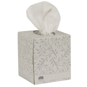 TISSUES | Tork TF6830 Cube Box, 2-Ply, Advanced Facial Tissue - White (36 Boxes/Carton, 94 Sheets/Box)