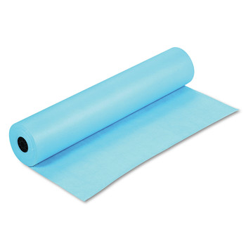 Pacon P0063150 35 lbs. Wrapping Weight 36 in. x 1000 ft. Rainbow Duo-Finish Colored Kraft Paper - Sky Blue (1-Roll)