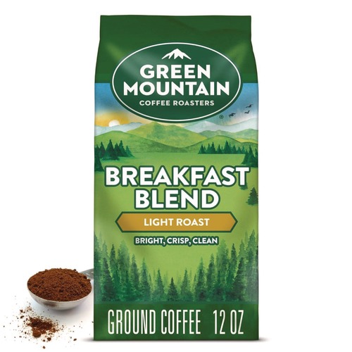 Coffee | Green Mountain Coffee 5000378937 12 oz. Bag Ground Coffee - Breakfast Blend image number 0