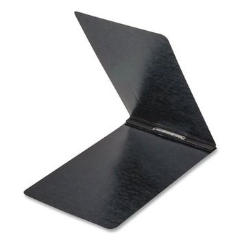 Oxford 71106 8.5 in. x 11 in. Two-Pronged PressGuard Report Cover with Reinforced Top Hinge - Black