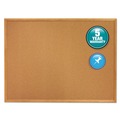  | Quartet 303 36 in. x 24 in. Classic Series Cork Bulletin Board - Tan Surface, Oak Fiberboard Frame image number 7