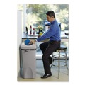 Trash Cans | Rubbermaid Commercial FG268988GRAY Untouchable 16 in. Square Swing Top Lid - Gray image number 3