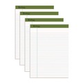 Retail Store Supplies | Ampad 40102R 8.5 x 11.75 Sheets (40) Earthwise by Ampad Recycled Writing Pad - White/Politex Sand Headband (4/Pack) image number 0