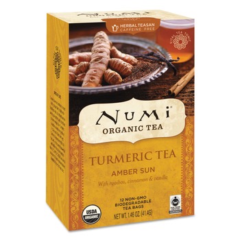  | Numi 10552 1.46 oz Bag Turmeric Tea - Amber Sun (12/Box)
