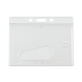 Label & Badge Holders | Advantus 76075 3.68 in. x 2.75 in. Horizontal One-Card Rigid Badge Holders - Frosted (25/Box) image number 0