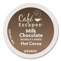 Coffee | Cafe Escapes 5000330121 Hot Cocoa K-Cups - Milk Chocolate (96/Carton) image number 1