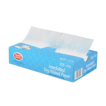 Handy Wacks EZ10 10.75 in. x 10 in. Interfolded Dry Waxed Paper Deli Sheets (12/Carton)