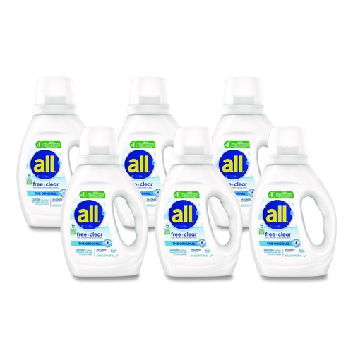 Cleaners & Chemicals | Dial 72613 47427 30 oz Free Clear HE Laundry Detergent - Unscented (6/Carton) image number 0