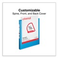 Binders | Universal UNV20703 11 in. x 8.5 in. 0.5 in. Capacity 3 Rings Slant D-Ring View Binder - Light Blue image number 6