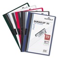 Sheet Protectors | Durable 220307 DuraClip Report Cover - Clear/Dark Blue (25/Box) image number 5