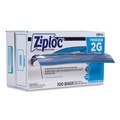  | Ziploc 682254 2-Gallon 2.7 mil. 13 in. x 15.5 in. Double Zipper Freezer Bags - Clear (100/Carton) image number 3