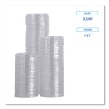 Cups and Lids | Boardwalk BWKPRTLID1 1 oz. Souffle/Portion Cup Lids - Clear (2500/Carton) image number 3