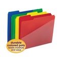 Back to School Sale | Smead 10541 0.75 in. Expansion Letter Size Poly Colored File Folders with Slash Pocket - Assorted Colors (12/Pack) image number 2